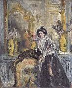 Pierre Laprade Femme accoudee oil painting on canvas